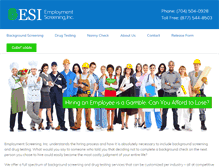 Tablet Screenshot of employmentscreeninginc.com